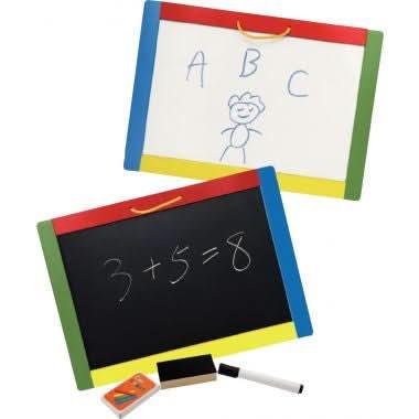 Ardoise magnétique, 1 face noire, 1 face blanche, 42.5x30x4cm - Ma Rentrée Facile