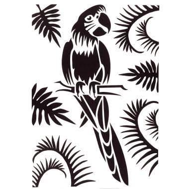 Assortiment de 6 pochoirs Animaux sauvages A4 - Ma Rentrée Facile