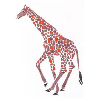 Assortiment de 6 pochoirs Animaux sauvages A4 - Ma Rentrée Facile