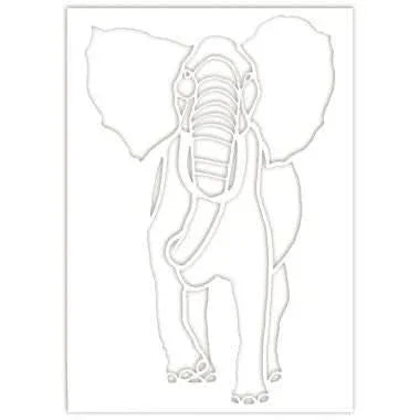 Assortiment de 6 pochoirs Animaux sauvages A4 - Ma Rentrée Facile