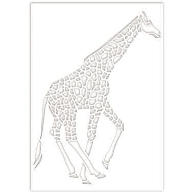 Assortiment de 6 pochoirs Animaux sauvages A4 - Ma Rentrée Facile