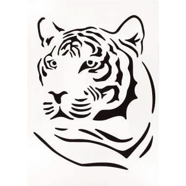 Assortiment de 6 pochoirs Animaux sauvages A4 - Ma Rentrée Facile