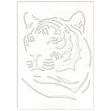 Assortiment de 6 pochoirs Animaux sauvages A4 - Ma Rentrée Facile