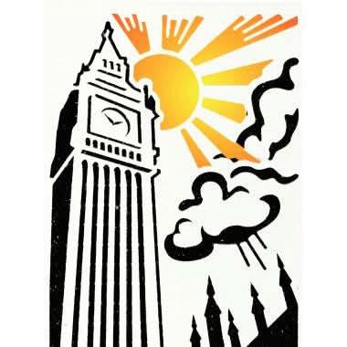 Assortiment de 6 pochoirs Monuments du monde A4 - Ma Rentrée Facile