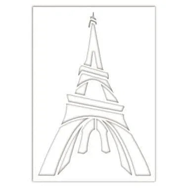 Assortiment de 6 pochoirs Monuments du monde A4 - Ma Rentrée Facile