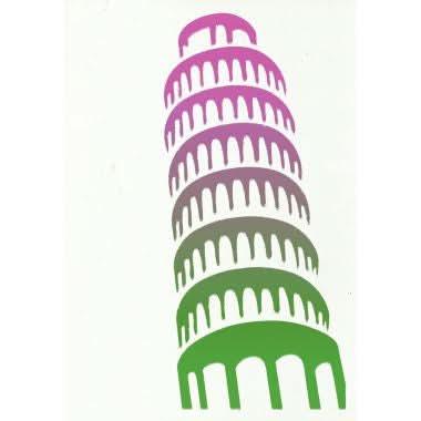 Assortiment de 6 pochoirs Monuments du monde A4 - Ma Rentrée Facile