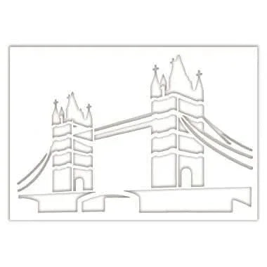 Assortiment de 6 pochoirs Monuments du monde A4 - Ma Rentrée Facile