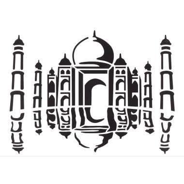 Assortiment de 6 pochoirs Monuments du monde A4 - Ma Rentrée Facile