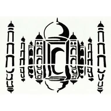 Assortiment de 6 pochoirs Monuments du monde A4 - Ma Rentrée Facile