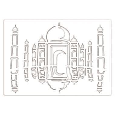 Assortiment de 6 pochoirs Monuments du monde A4 - Ma Rentrée Facile