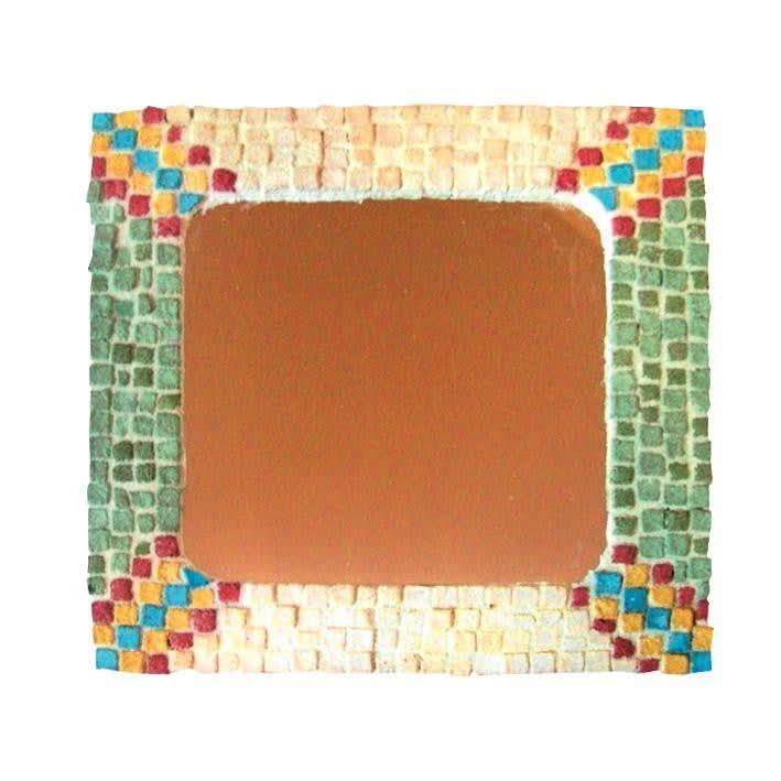 Atelier créatif mosaïques, 12 plaques en bois à décorer avec miroir - Ma Rentrée Facile