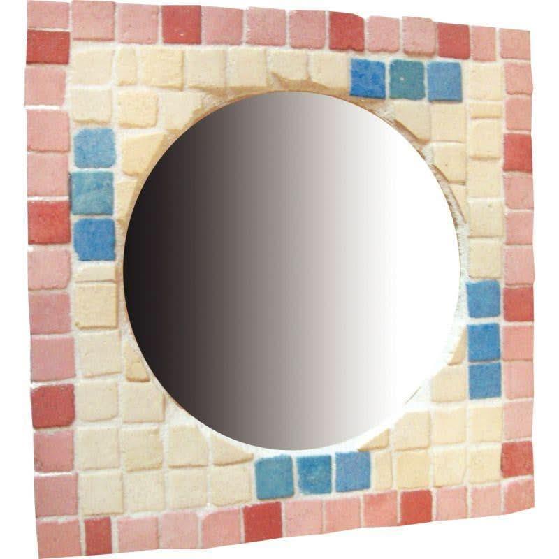 Atelier créatif mosaïques, 12 plaques en bois à décorer avec miroir - Ma Rentrée Facile