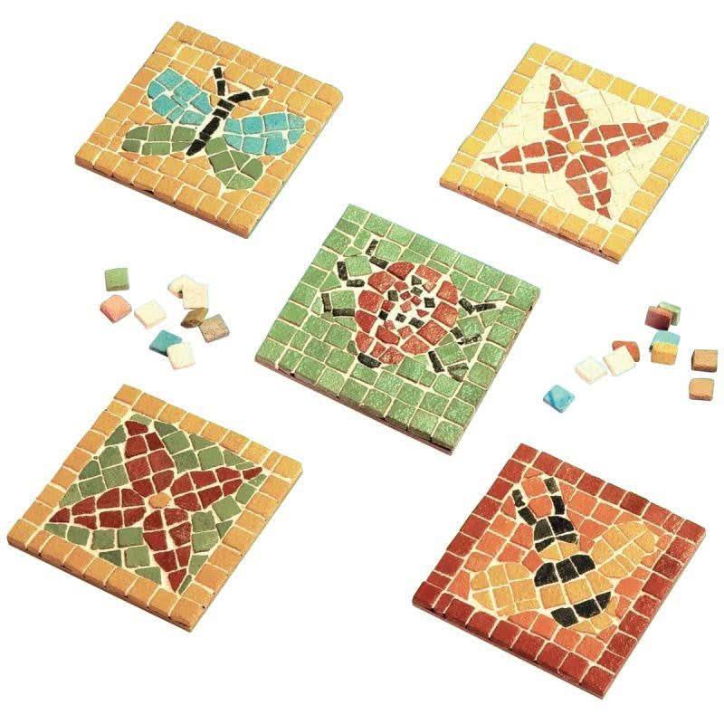 Atelier créatif mosaïques, 12 sous verres à décorer - Ma Rentrée Facile