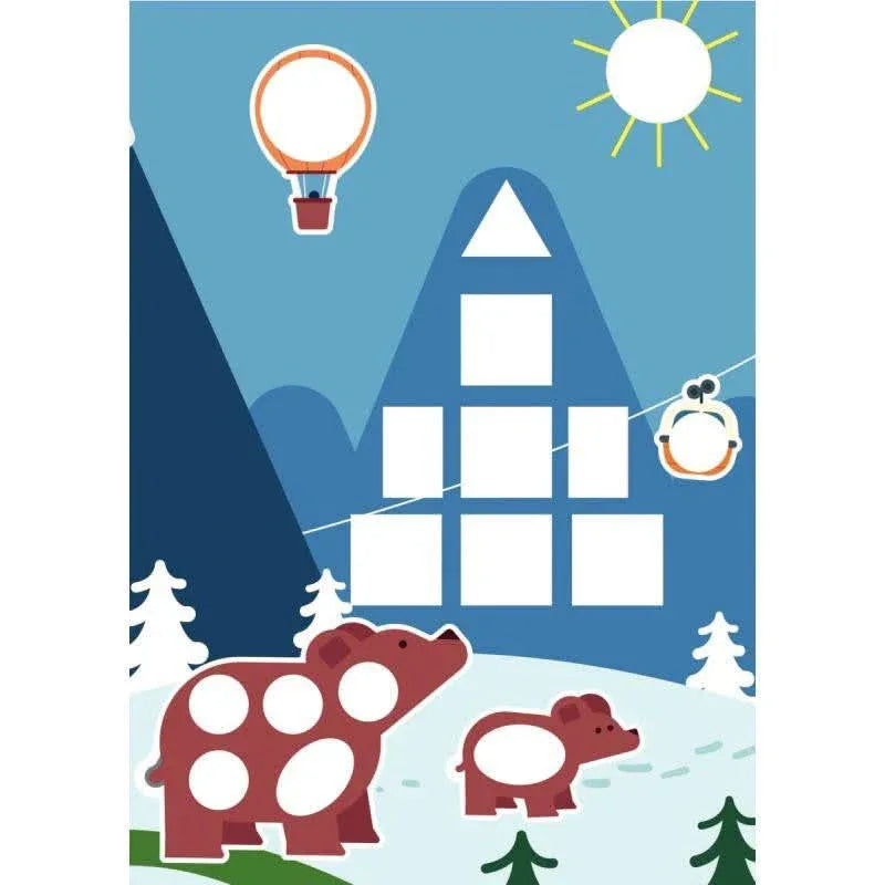 Atelier Gommettes baby - 4 décors et 8 planches d'étiquettes - Ma Rentrée Facile