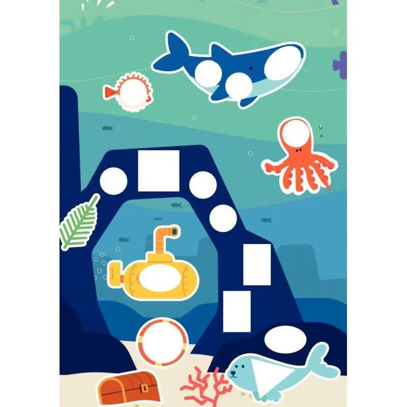 Atelier Gommettes baby - 4 décors et 8 planches d'étiquettes - Ma Rentrée Facile