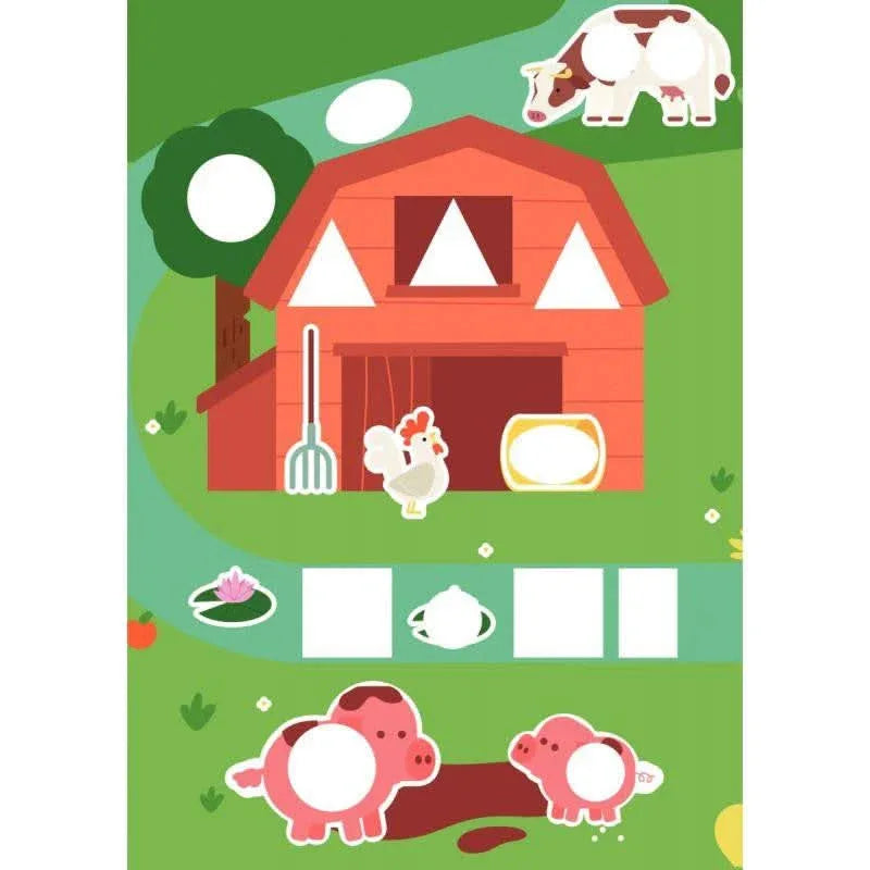 Atelier Gommettes baby - 4 décors et 8 planches d'étiquettes - Ma Rentrée Facile