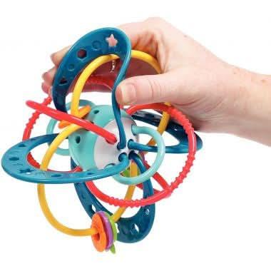 Balle hochet planète en plastique souple - Ma Rentrée Facile