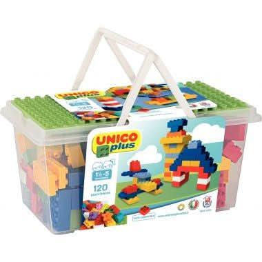 Baril de 120 briques de construction UNICO PLUS STANDARD - Ma Rentrée Facile