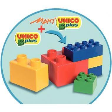 Baril de 120 briques de construction UNICO PLUS STANDARD - Ma Rentrée Facile
