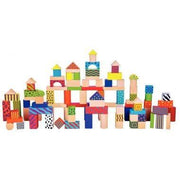 Baril de 100 blocs de construction en bois - Ma Rentrée Facile