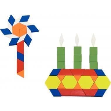 Baril de 250 mosaïques en bois assorties - Ma Rentrée Facile