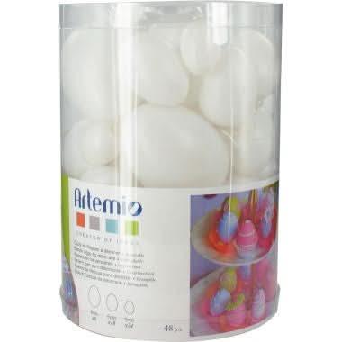 Baril de 48 oeufs en plastique blanc - Ma Rentrée Facile