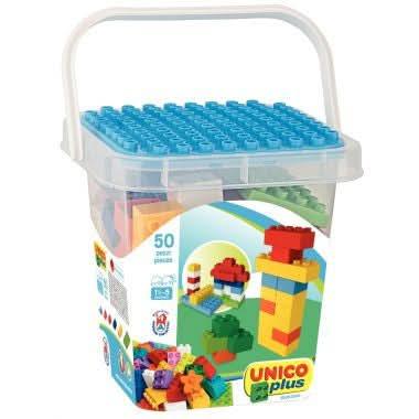 Baril de 50 briques de construction UNICO PLUS STANDARD - Ma Rentrée Facile