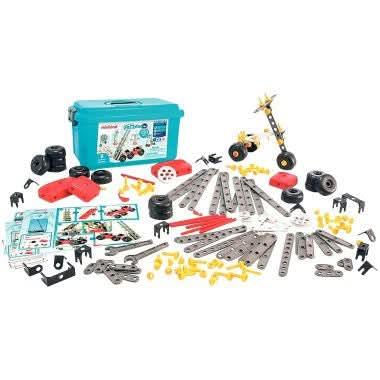 Baril 191 pièces en plastique + 8 fiches d'activités MECANIKO - Ma Rentrée Facile