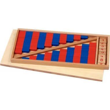 Barres numériques bicolores, petit modèle Montessori - Ma Rentrée Facile