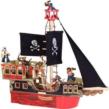 Bateau des pirates en bois - Ma Rentrée Facile