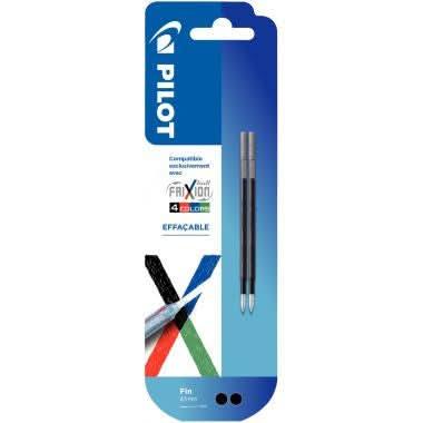 Blister 2 recharges pour Frixion Ball 4 Couleurs noires - Ma Rentrée Facile