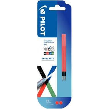 Blister 2 recharges pour Frixion Ball 4 Couleurs rouges - Ma Rentrée Facile