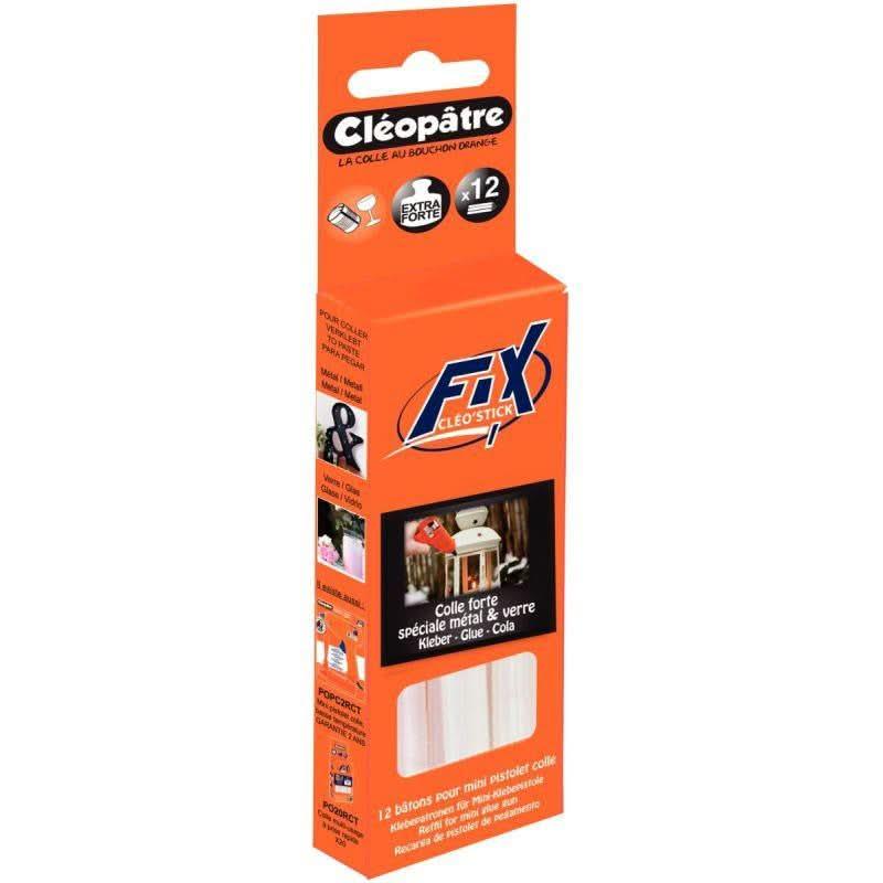 Blister de 12 recharges de colle verre extra forte pour pistolet 56405 - Ma Rentrée Facile
