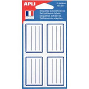 Blister de 20 étiquettes adhésives blanches format 56x36 mm - Ma Rentrée Facile