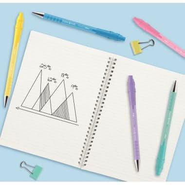 Blister de 5 stylos bille Flexgrip Ultra pastel, encre bleue - Ma Rentrée Facile