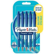 Blister de 5 stylos bille Flexgrip Ultra pointe moyenne bleu - Ma Rentrée Facile