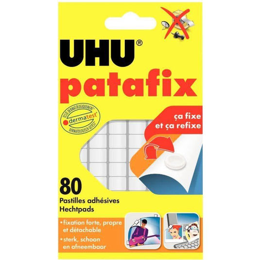 Blister de 80 pastilles adhésives PATAFIX blanche - Ma Rentrée Facile
