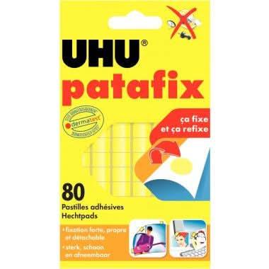 Blister de 80 pastilles adhésives PATAFIX jaune - Ma Rentrée Facile