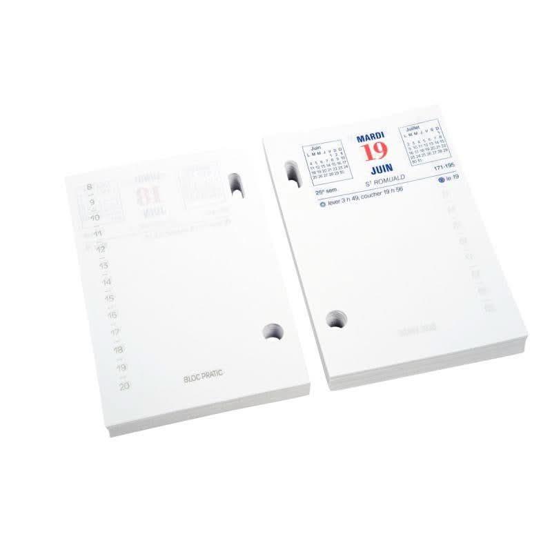Bloc 372 feuillets éphéméride date à droite - Ma Rentrée Facile