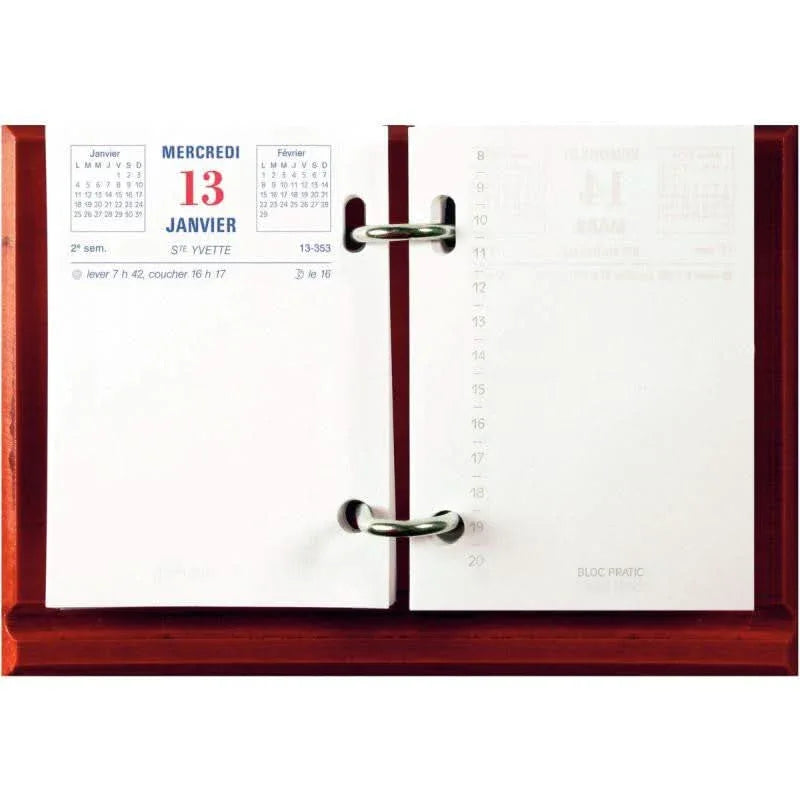 Bloc 372 feuillets éphéméride date à gauche - Ma Rentrée Facile