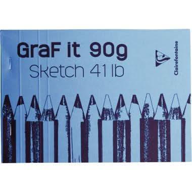 Bloc croquis blanc Graf It format 14,8x21 cm - Ma Rentrée Facile