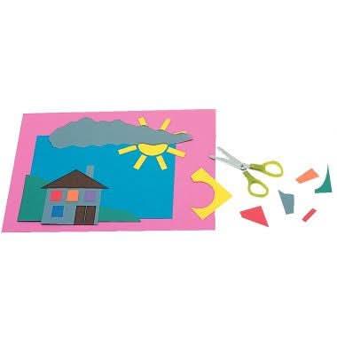 Bloc de 20 feuilles de papier couleur 21x29,7 cm 120 g 10 teintes vives assorties - Ma Rentrée Facile