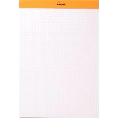 Bloc bureau RHODIA, A4, 80 feuilles microperforées, 5x5, papier blanc 80g - Ma Rentrée Facile