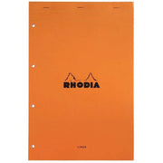 Bloc de bureau RHODIA, A4+, 80 feuilles blanc détachables et perforées, ligné 7 mm, 80g - Ma Rentrée Facile