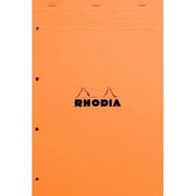 Bloc de bureau RHODIA, A4+, 80 feuilles blanc détachables et perforées 4 trous, 5x5 - Ma Rentrée Facile