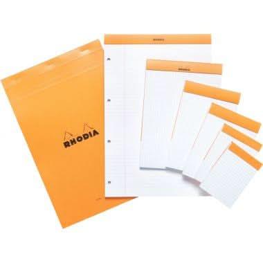 Bloc bureau RHODIA, 10,5x14,8, 80 feuilles micro-perforées détachables, 5x5, papier blanc 80g, - Ma Rentrée Facile