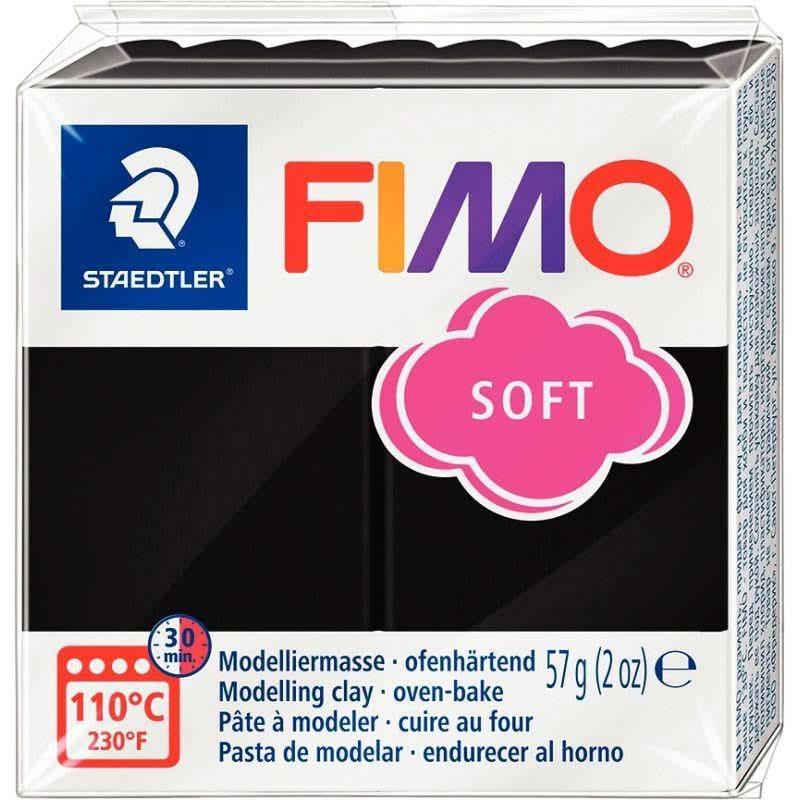 Bloc de Fimo Soft 57 g noir - Ma Rentrée Facile