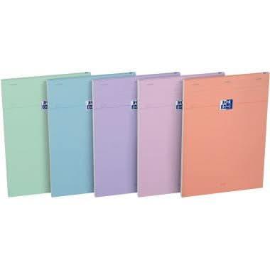 Bloc OXFORD SMART 80 feuilles, A4, quadrillé 5x5, coloris pastel aléatoires - Ma Rentrée Facile