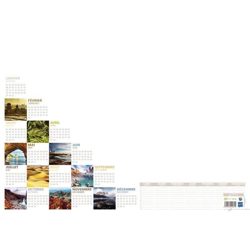 Bloc sous-mains perpétuel, 38,5x54cm, 25 feuillets mosaïque - Ma Rentrée Facile