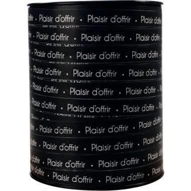 Bobine de bolduc Plaisir d'offrir 250mx10mm couleur noir et blanc - Ma Rentrée Facile